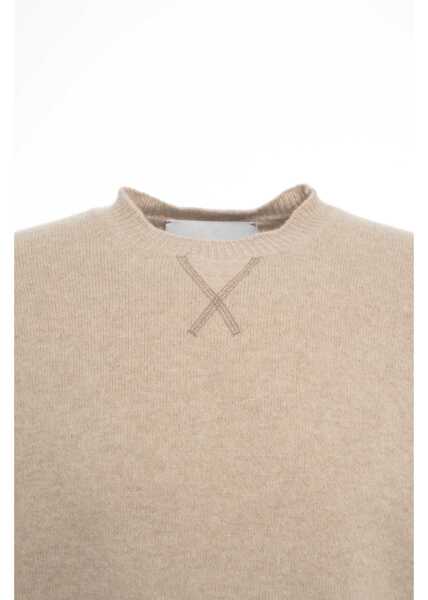 Pulovere AMARANTO Wool sweater Beige Barbati (BM 19034716) 4