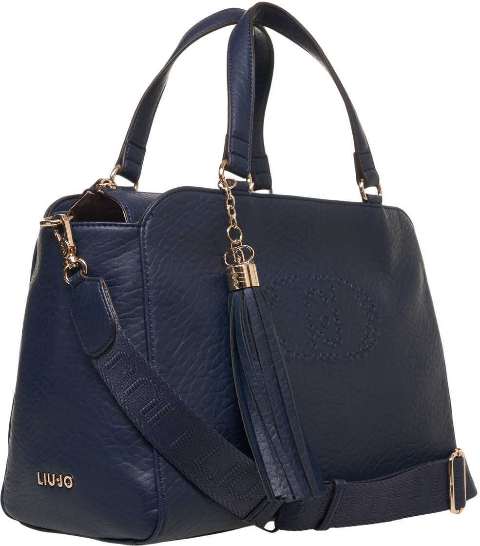 Genti de mana Liu Jo Bag in faux leather with logo embossing Blue Femei (BM 19034719) 3