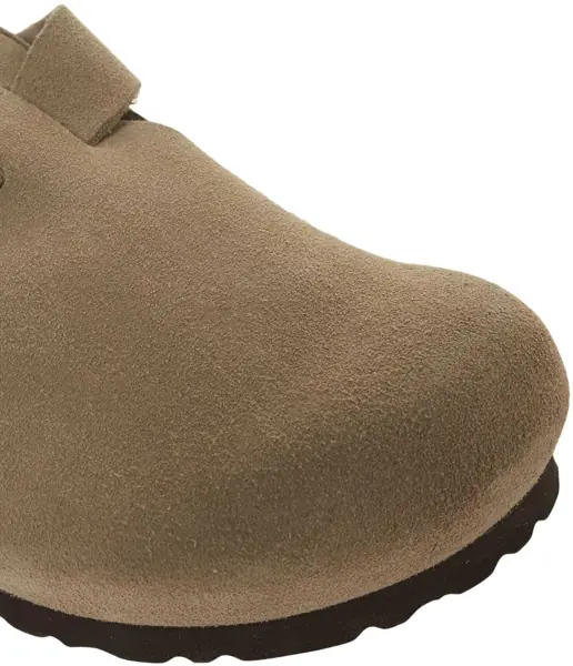 Sandale Birkenstock Suede clog Boston Beige Barbati (BM 19034725) 5
