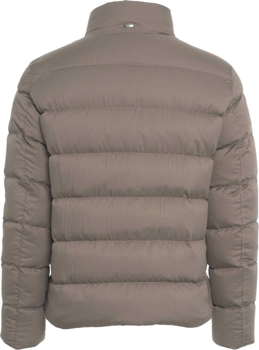 Geci de iarna Herno Down jacket with faux fur collar Grey Barbati (BM 19034728) 3