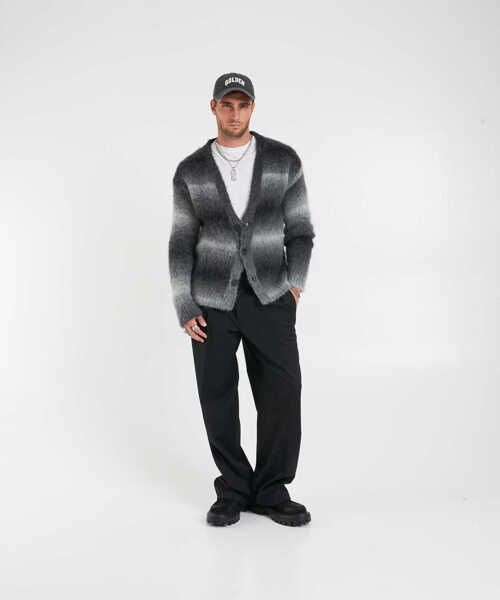 Cardigane AMARANTO Alpaca wool cardigan Grey Barbati (BM 19034737) 3