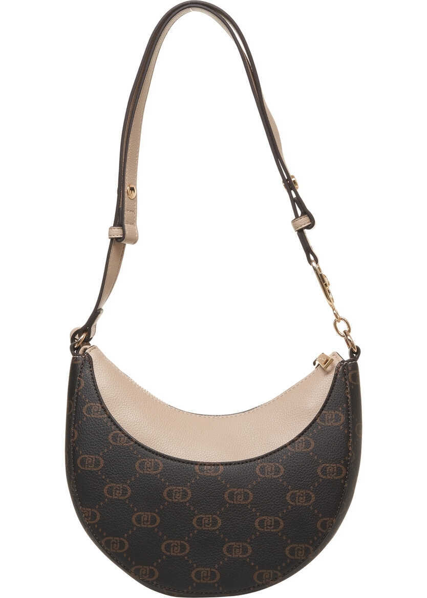 Genti de umar Liu Jo Crescent bag with logo print Brown Femei (BM 19034746) 4
