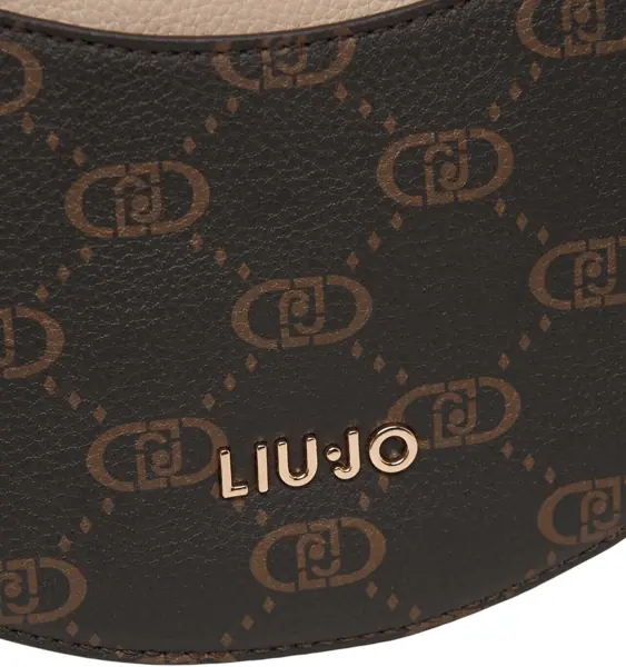 Genti de umar Liu Jo Crescent bag with logo print Brown Femei (BM 19034746) 5