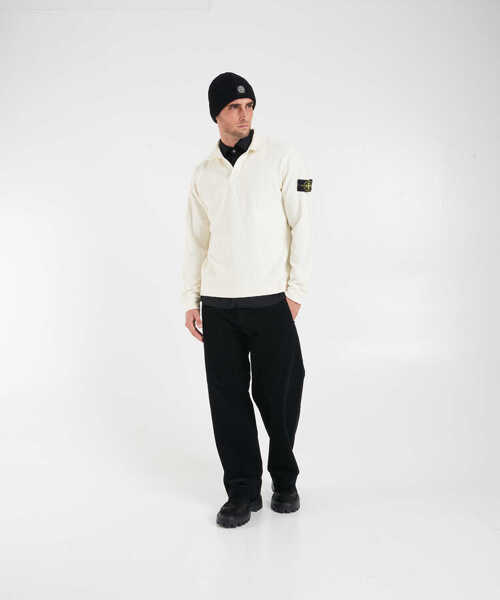 Tricouri Polo Stone Island Knit polo shirt with logo White Barbati (BM 19034767) 3