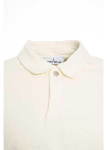 Tricouri Polo Stone Island Knit polo shirt with logo White Barbati (BM 19034767) 6