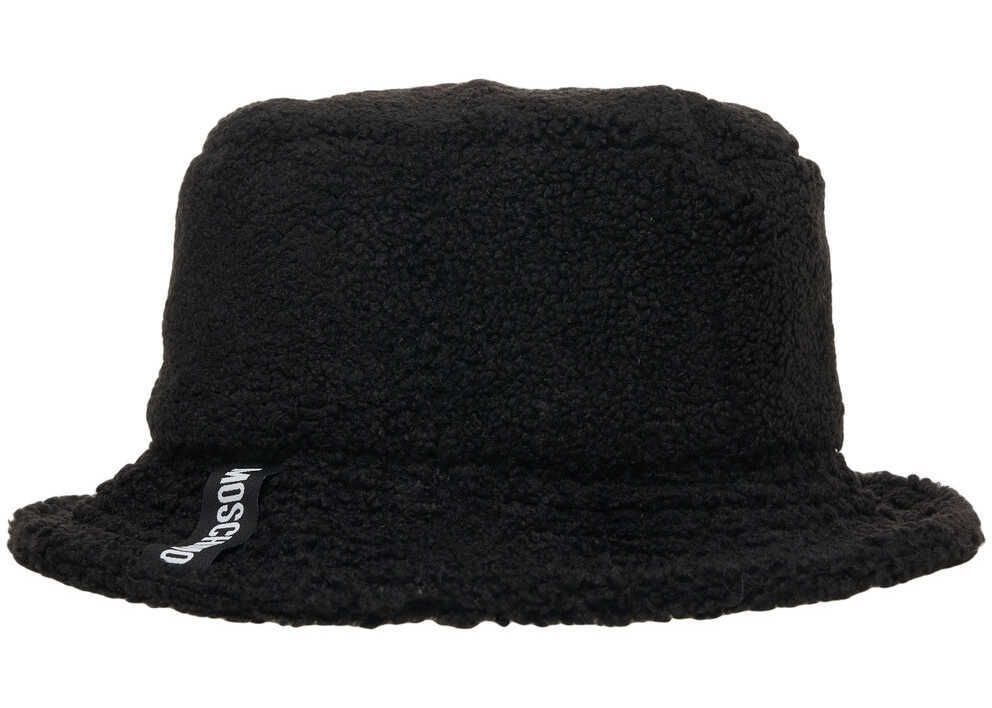 Palarii Moschino Faux fur bucket hat Black Femei (BM 19034773) 3