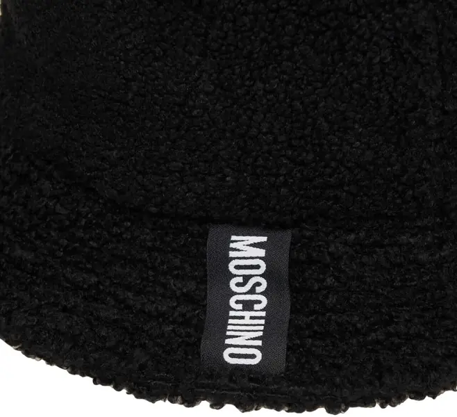 Palarii Moschino Faux fur bucket hat Black Femei (BM 19034773) 5