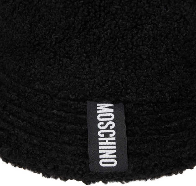 Palarii Moschino Faux fur bucket hat Black Femei (BM 19034773) 5