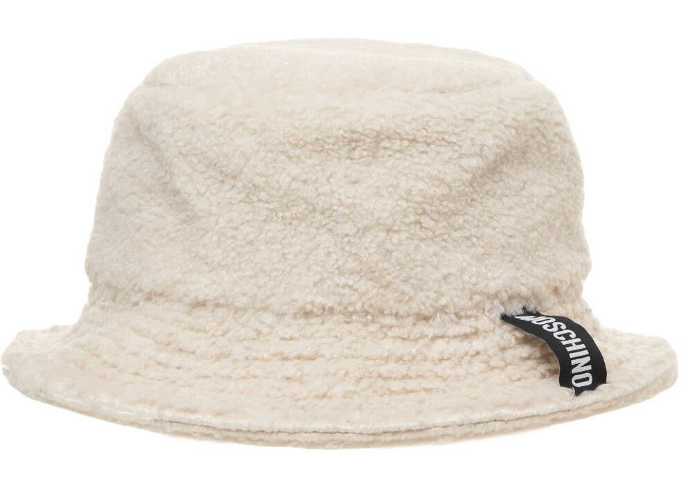 Palarii Moschino Faux fur bucket hat White Femei (BM 19034773) 2