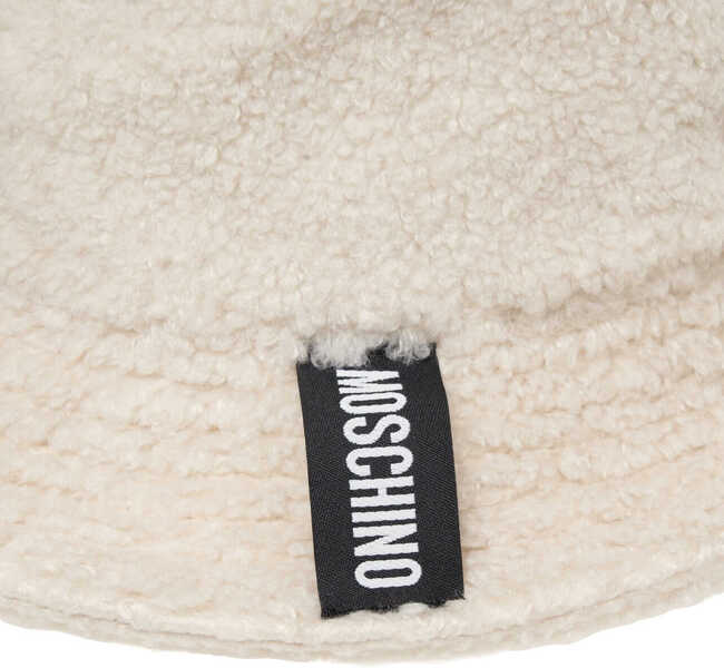 Palarii Moschino Faux fur bucket hat White Femei (BM 19034773) 5