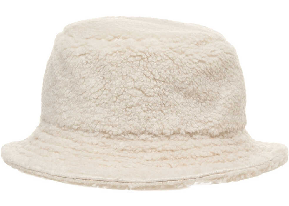 Palarii Moschino Faux fur bucket hat White Femei (BM 19034773) 4