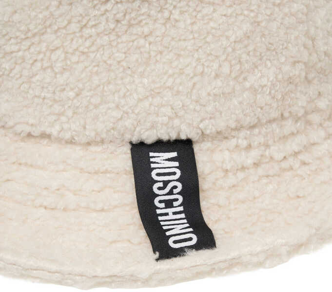 Palarii Moschino Faux fur bucket hat White Femei (BM 19034773) 5