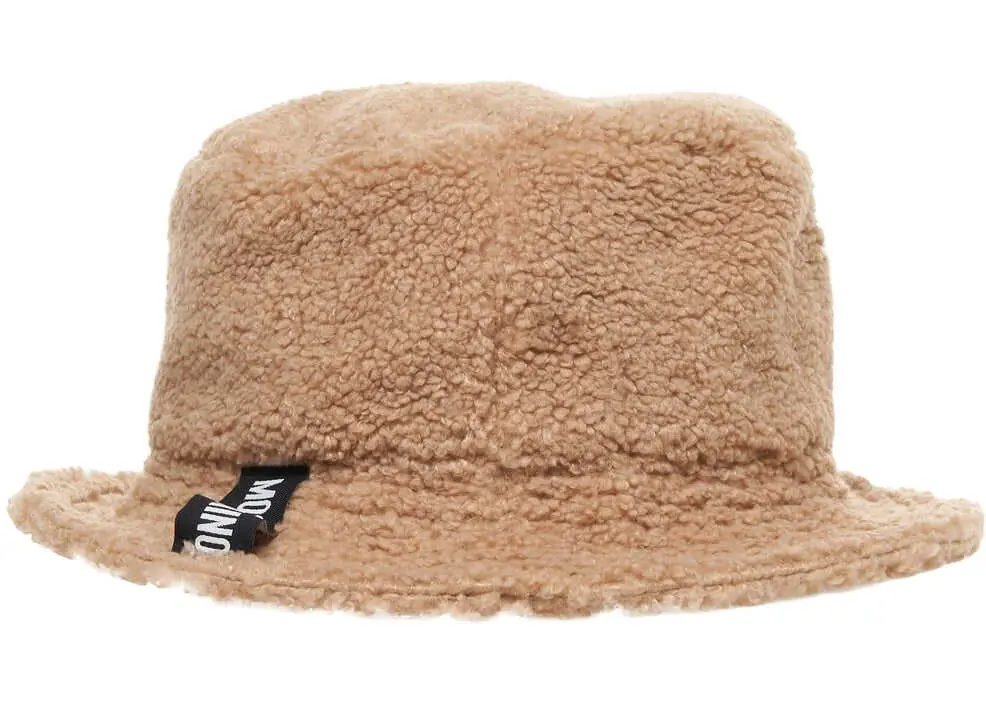 Palarii Moschino Faux fur bucket hat White Femei (BM 19034773) 3