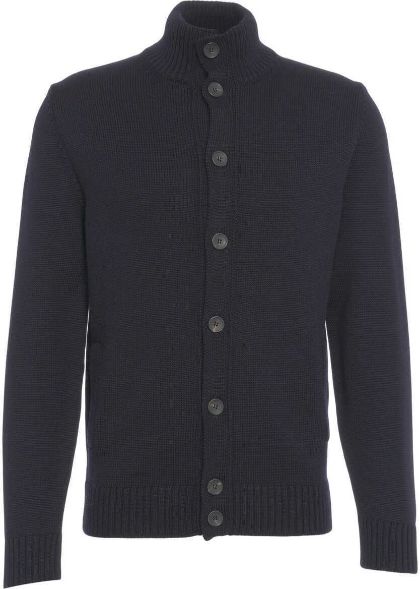 Cardigane Gender High neck cardigan Blue Barbati (BM 19034779) 2