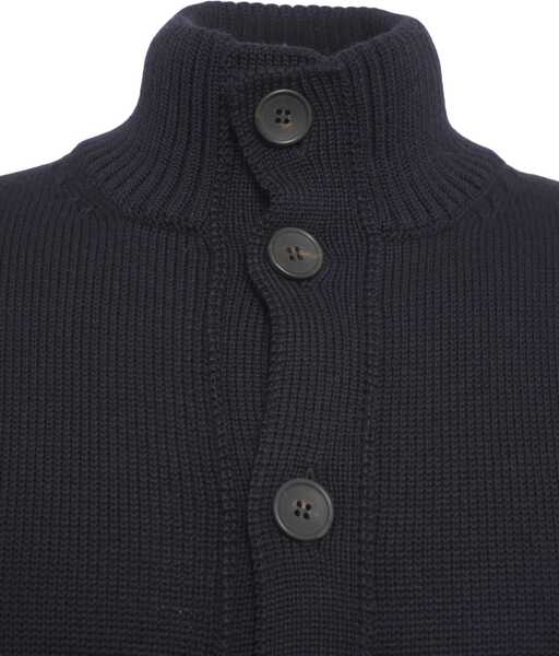 Cardigane Gender High neck cardigan Blue Barbati (BM 19034779) 4