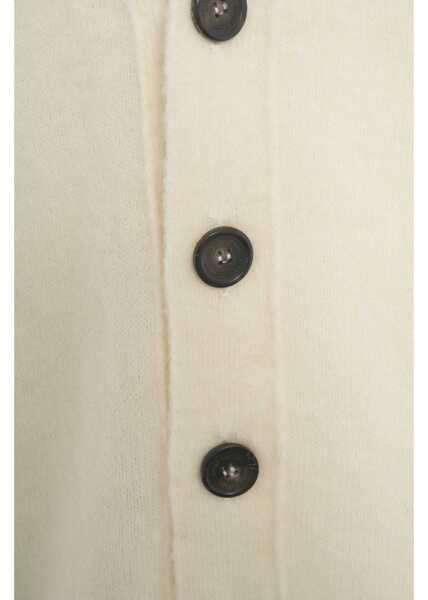 Cardigane Atomofactory Virgin wool cardigan White Barbati (BM 19034785) 5