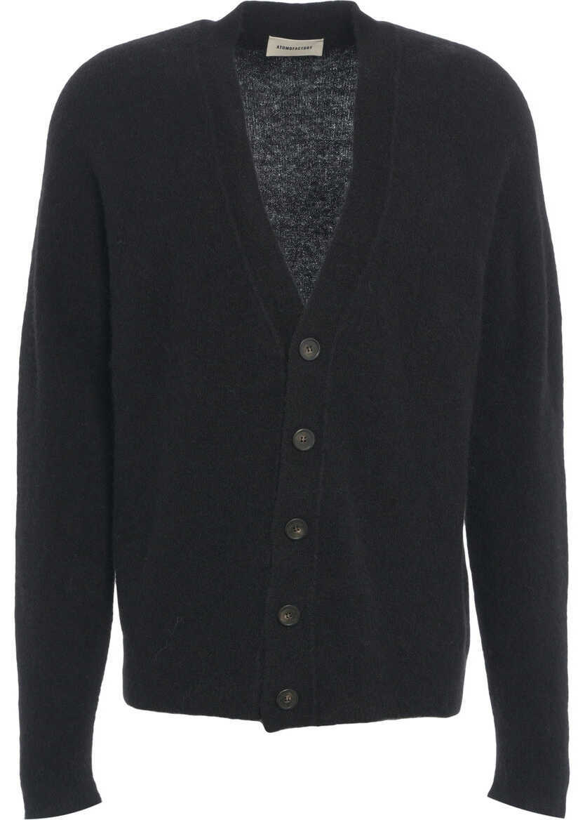 Cardigane Atomofactory Virgin wool cardigan Black Barbati (BM 19034785) 2