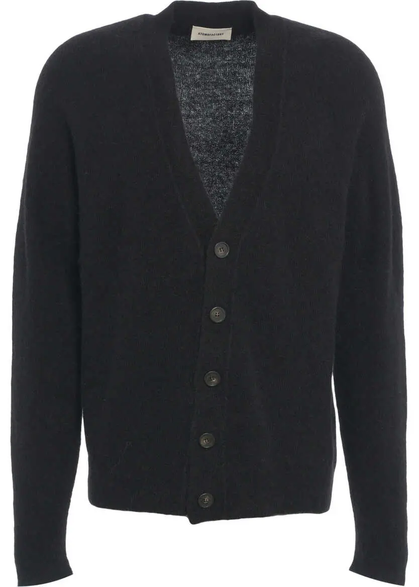 Cardigane Atomofactory Virgin wool cardigan Black Barbati (BM 19034785) 1