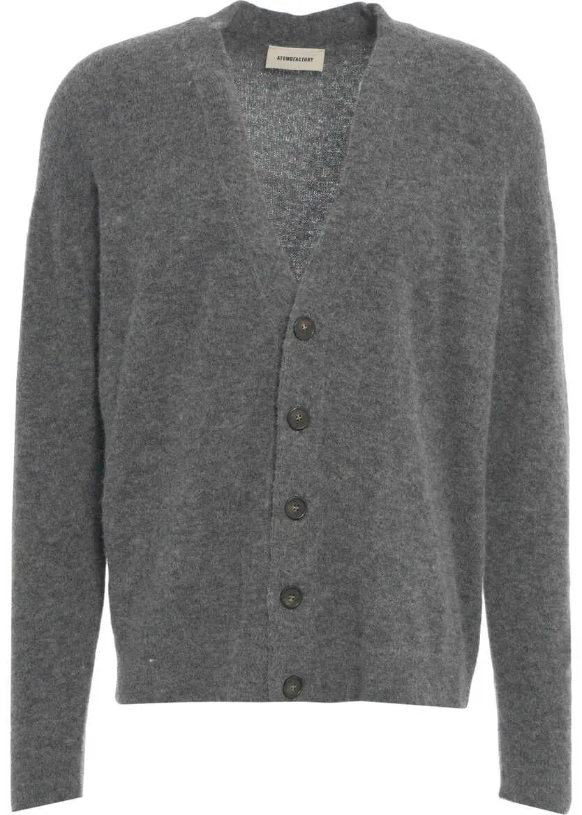 Cardigane Atomofactory Virgin wool cardigan Grey Barbati (BM 19034785) 2