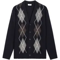 Cardigane Paolo Pecora Cardigan with argyle pattern