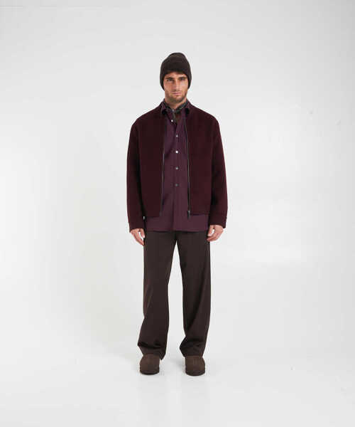 Camasi office AMARANTO Virgin wool shirt Red Barbati (BM 19034794) 3