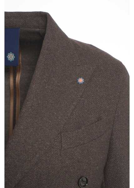 Sacouri Bharnaba Double-breasted blazer Ormoc Brown Barbati (BM 19034800) 4