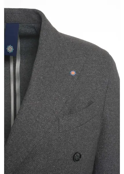 Sacouri Bharnaba Double-breasted blazer Ormoc Grey Barbati (BM 19034800) 4