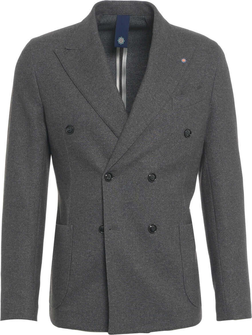 Sacouri Bharnaba Double-breasted blazer Ormoc Grey Barbati (BM 19034800) 1