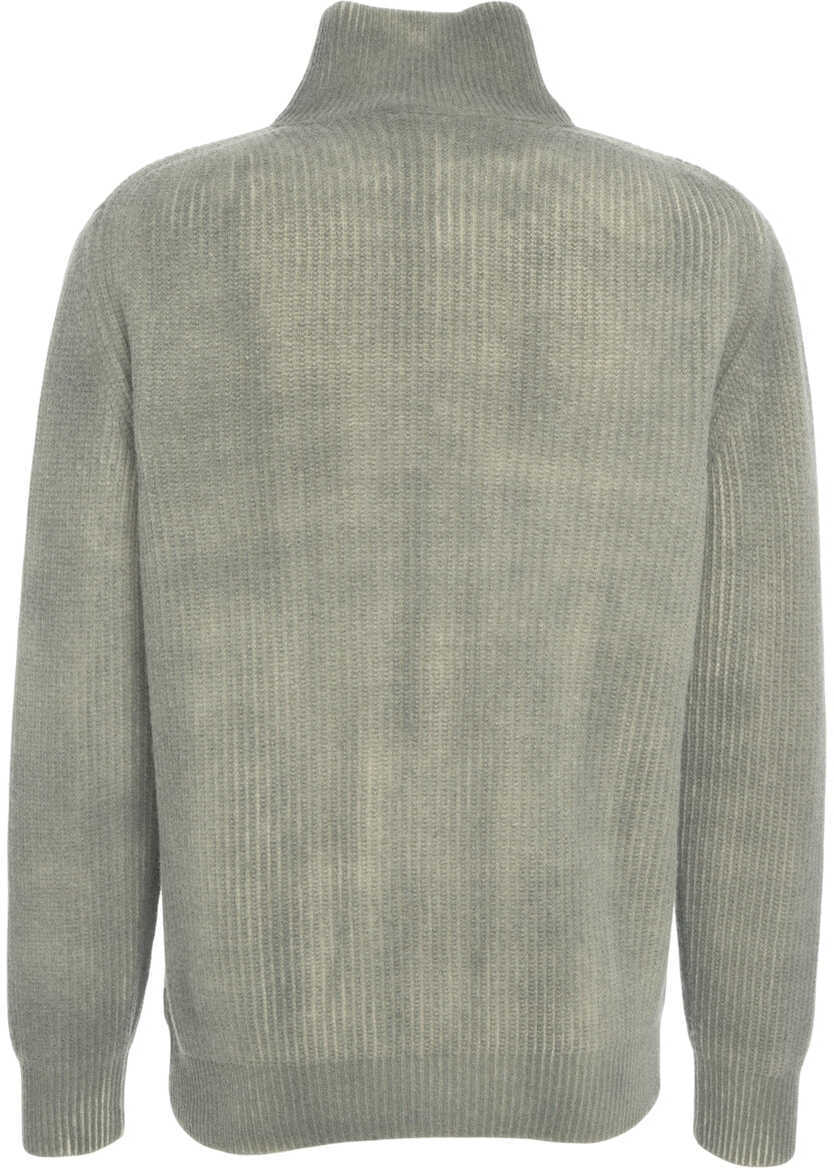 Pulovere Atomofactory Knit sweater with stand-up collar Grey Barbati (BM 19034803) 3