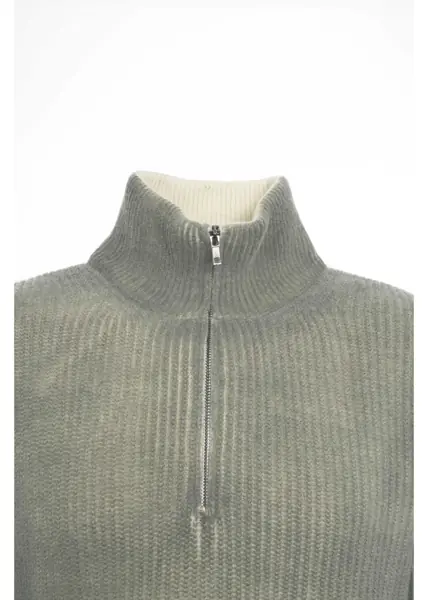 Pulovere Atomofactory Knit sweater with stand-up collar Grey Barbati (BM 19034803) 4