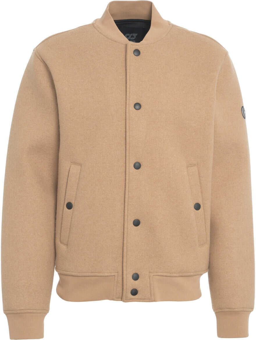 Jachete AlphaTauri Wool blend bomber Obel Beige Barbati (BM 19034812) 1