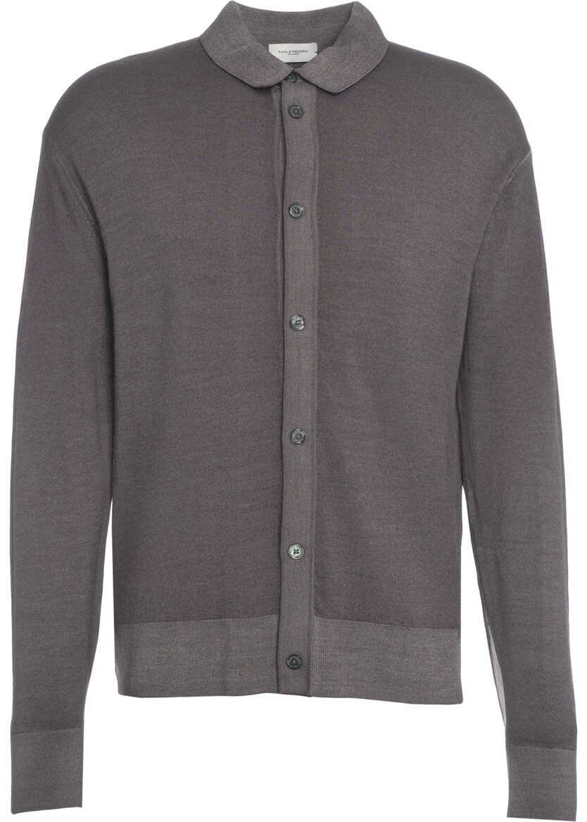 Pulovere casual Paolo Pecora Knitted shirt Grey Barbati (BM 19034815) 2