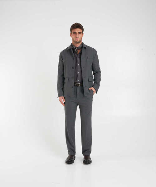 Pulovere casual Paolo Pecora Knitted shirt Grey Barbati (BM 19034815) 3