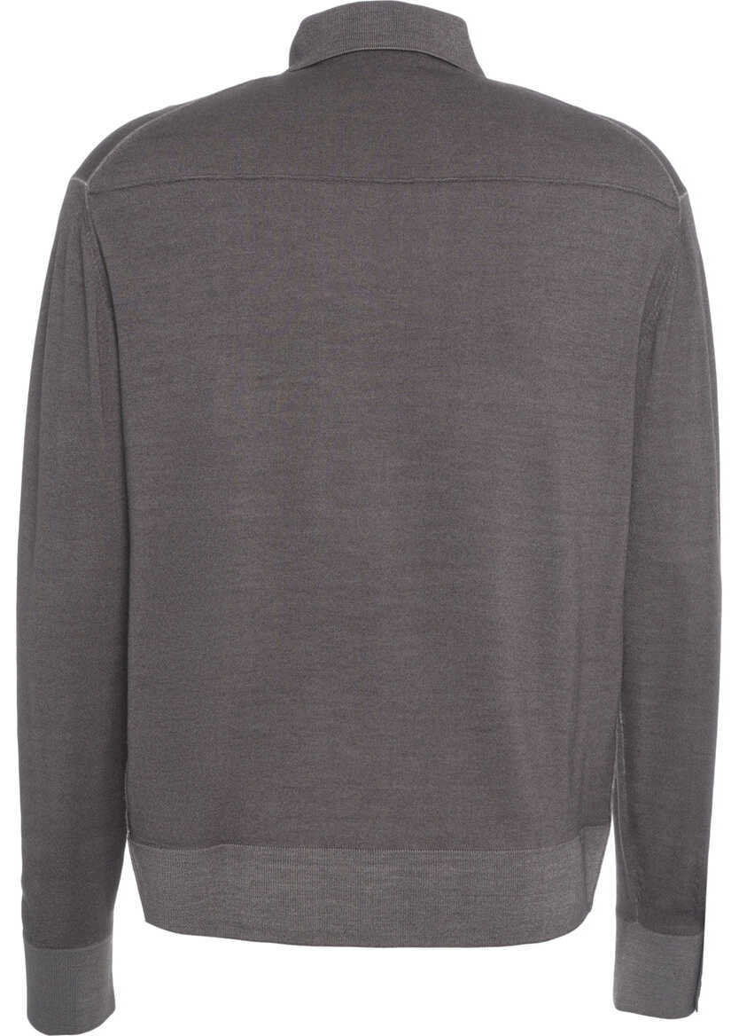 Pulovere casual Paolo Pecora Knitted shirt Grey Barbati (BM 19034815) 4
