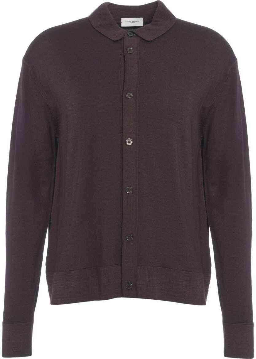 Pulovere casual Paolo Pecora Knitted shirt Brown Barbati (BM 19034815) 2