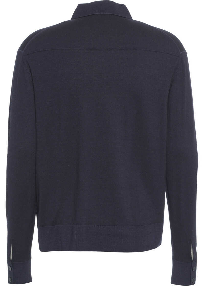 Pulovere casual Paolo Pecora Knitted shirt Blue Barbati (BM 19034815) 3