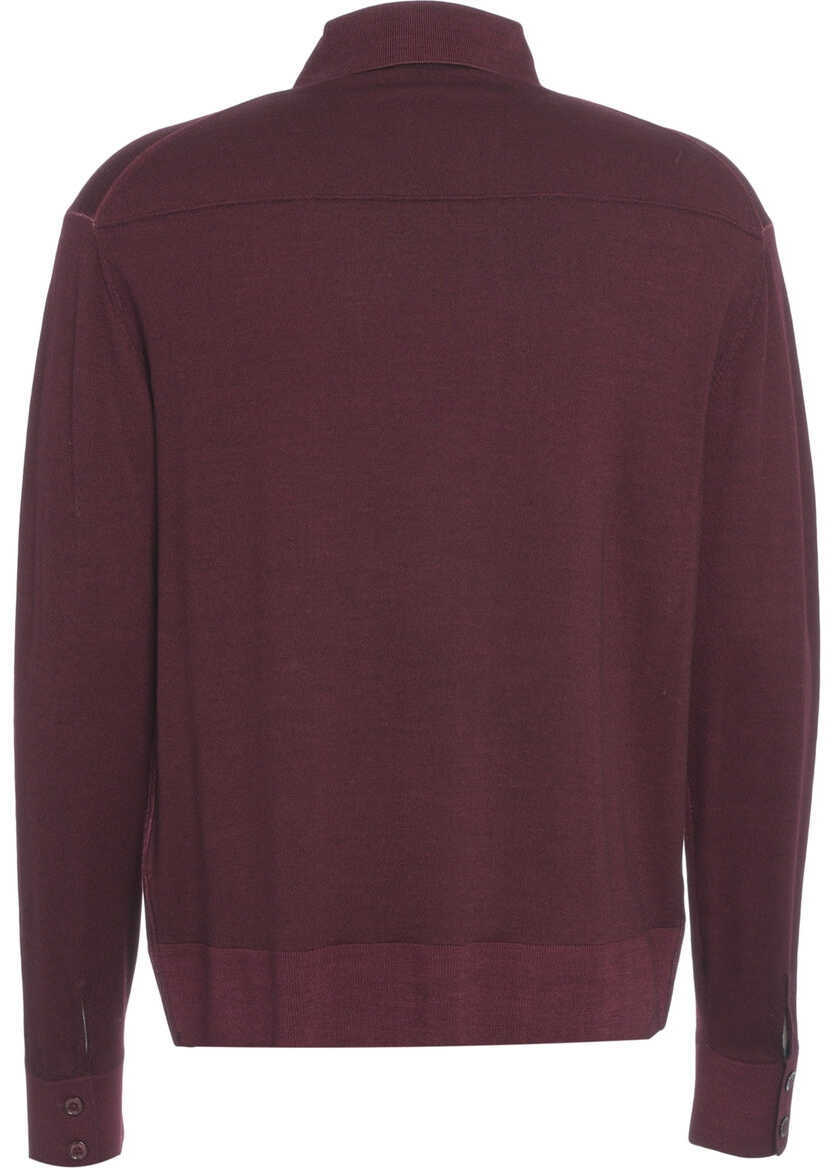 Pulovere casual Paolo Pecora Knitted shirt Red Barbati (BM 19034815) 3