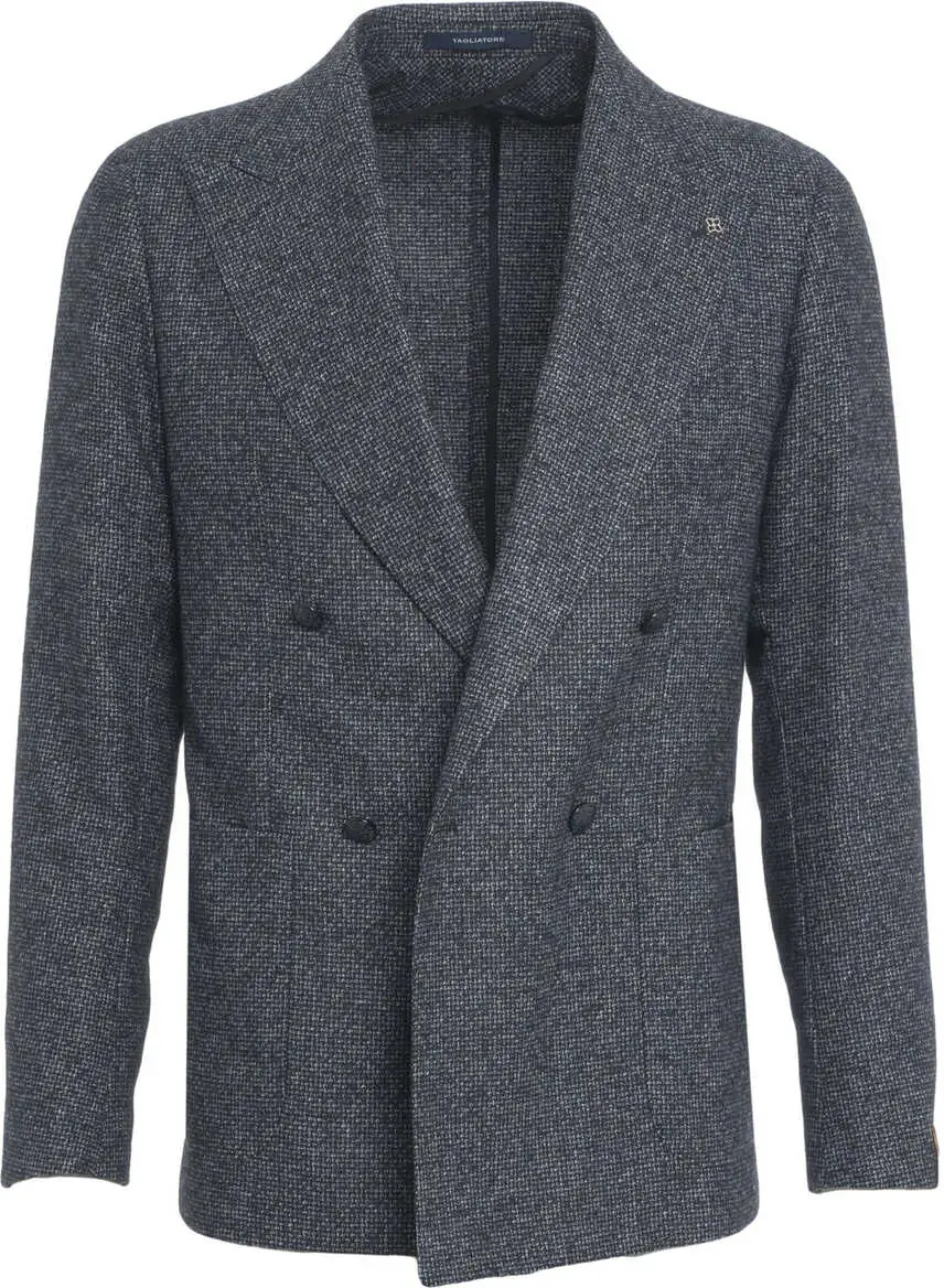 Sacouri Tagliatore Double-breasted blazer Blue Barbati (BM 19034824) 1