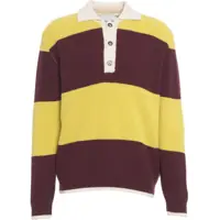 Tricouri Polo Striped sweater with polo collar Barbati