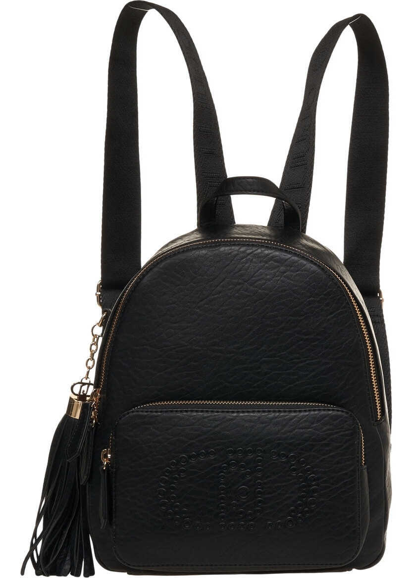 Rucsacuri Liu Jo Faux leather backpack Black Femei (BM 19034842) 2