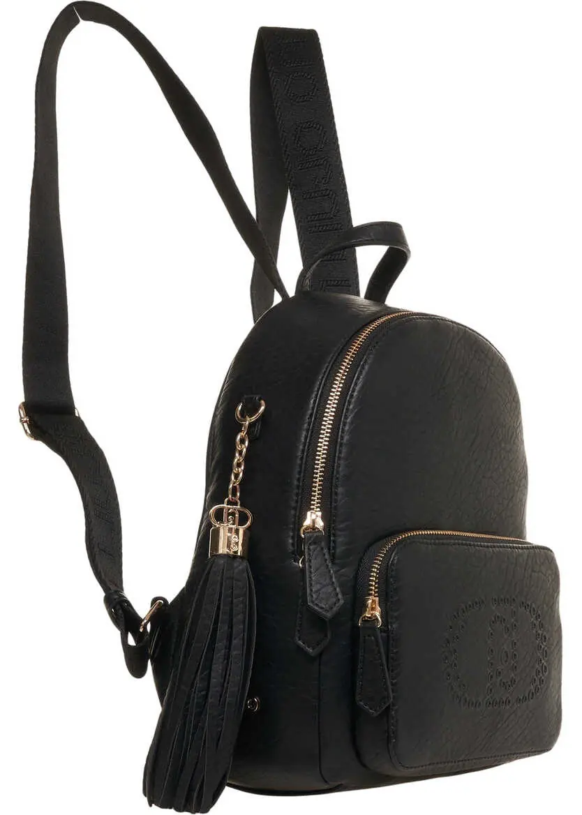 Rucsacuri Liu Jo Faux leather backpack Black Femei (BM 19034842) 3