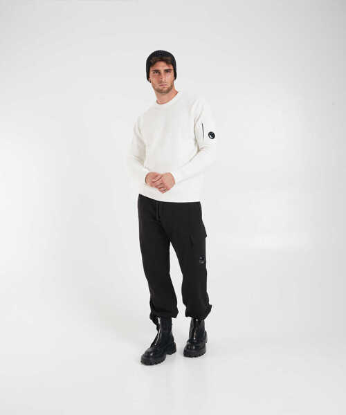 Pulovere C.P. Company Sweater with logo detail White Barbati (BM 19034848) 3