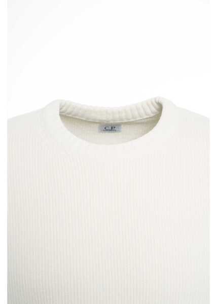 Pulovere C.P. Company Sweater with logo detail White Barbati (BM 19034848) 5