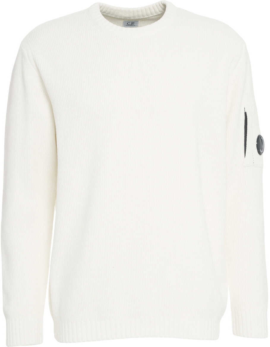 Pulovere C.P. Company Sweater with logo detail White Barbati (BM 19034848) 1