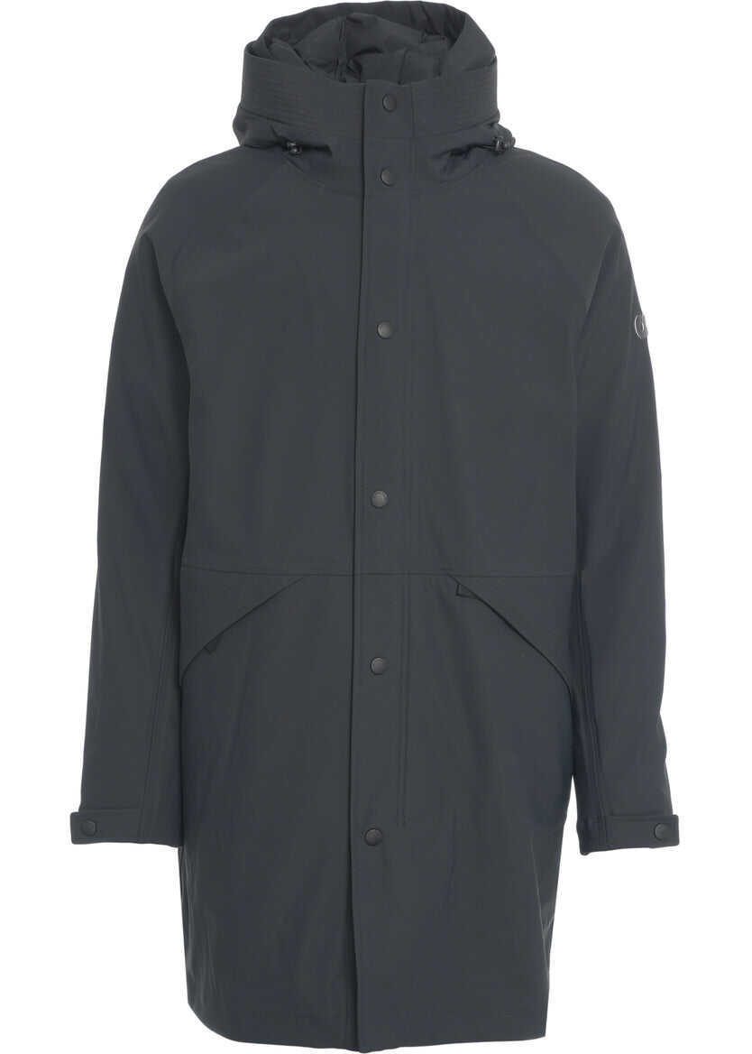 Geci Parka AlphaTauri Hooded Parka Black Barbati (BM 19034863) 2