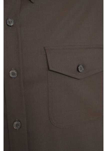 Camasi office Cruna Wool blend shirt Osaka Brown Barbati (BM 19034869) 5