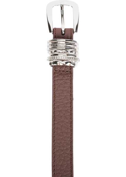 Curele Orciani Grained leather belt Brown Femei (BM 19034893) 3