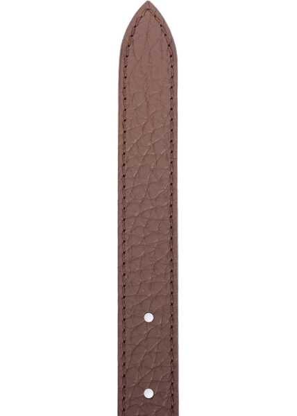 Curele Orciani Grained leather belt Brown Femei (BM 19034893) 4