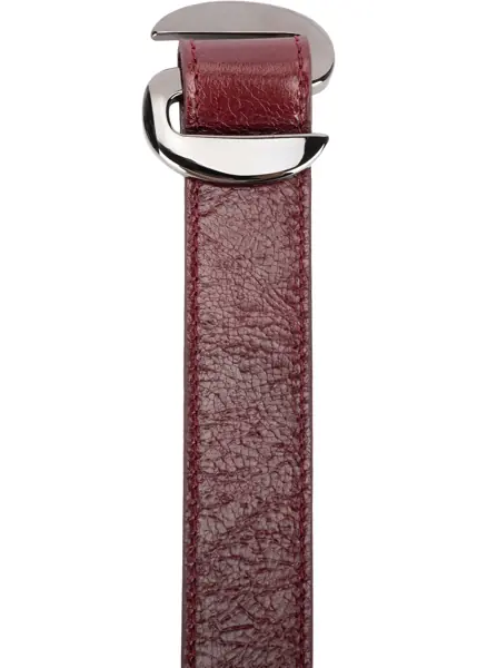 Curele Orciani Smooth leather belt Red Femei (BM 19034896) 3