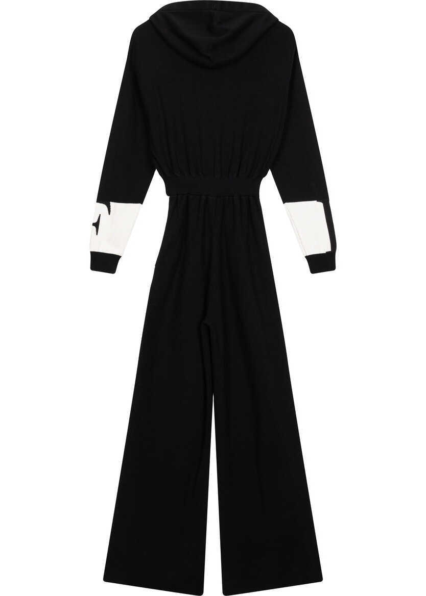 Salopete Elisabetta Franchi Jumpsuit with hood Black Femei (BM 19034902) 4